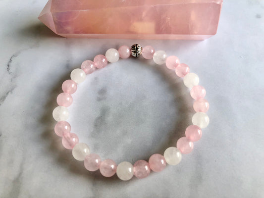 Rose Quartz & Clear Quartz