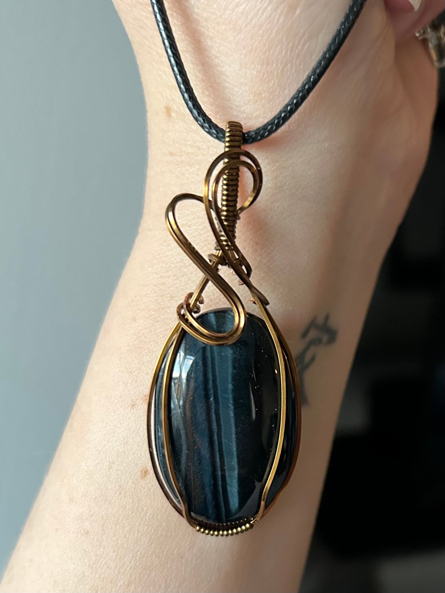 Blue Tiger’s Eye Pendant