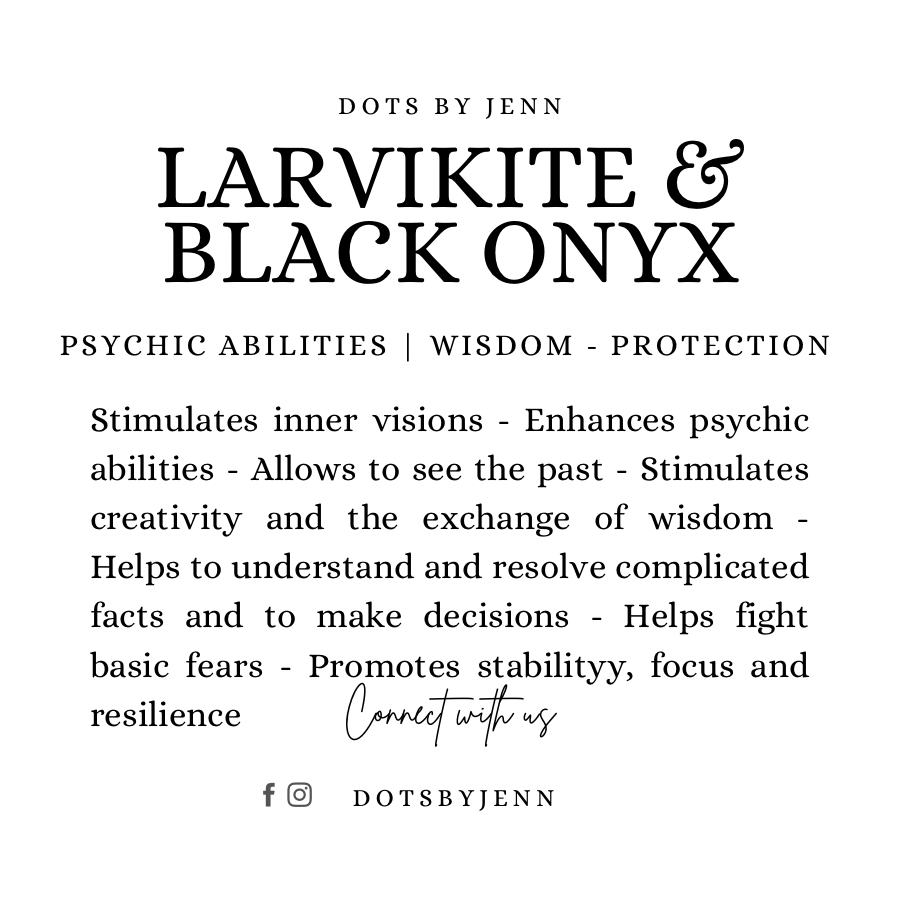 Larvikite & Black Onyx