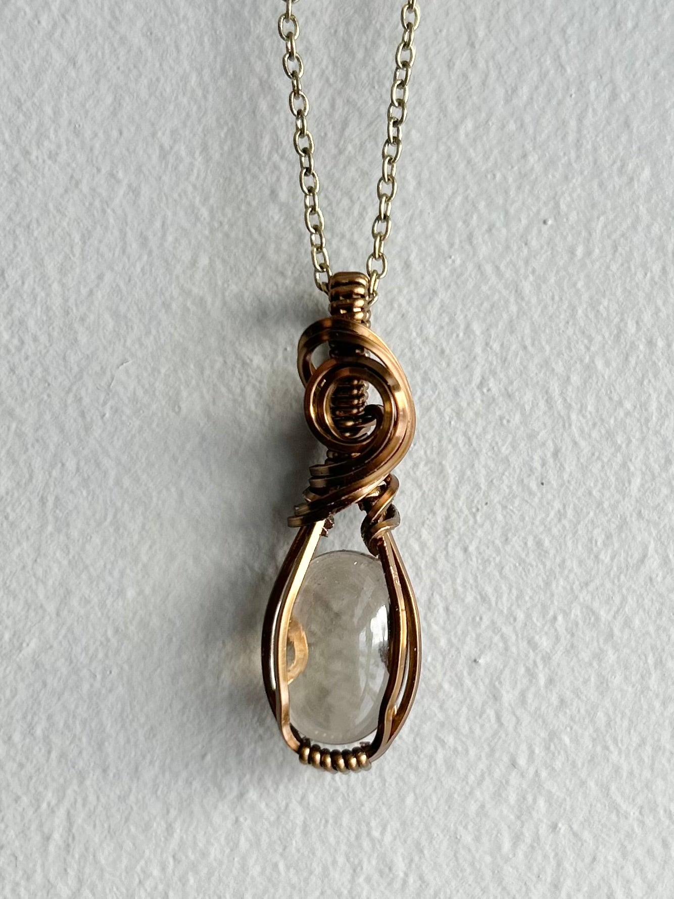 Smokey Quartz Mini Wire Wrapped Pendant