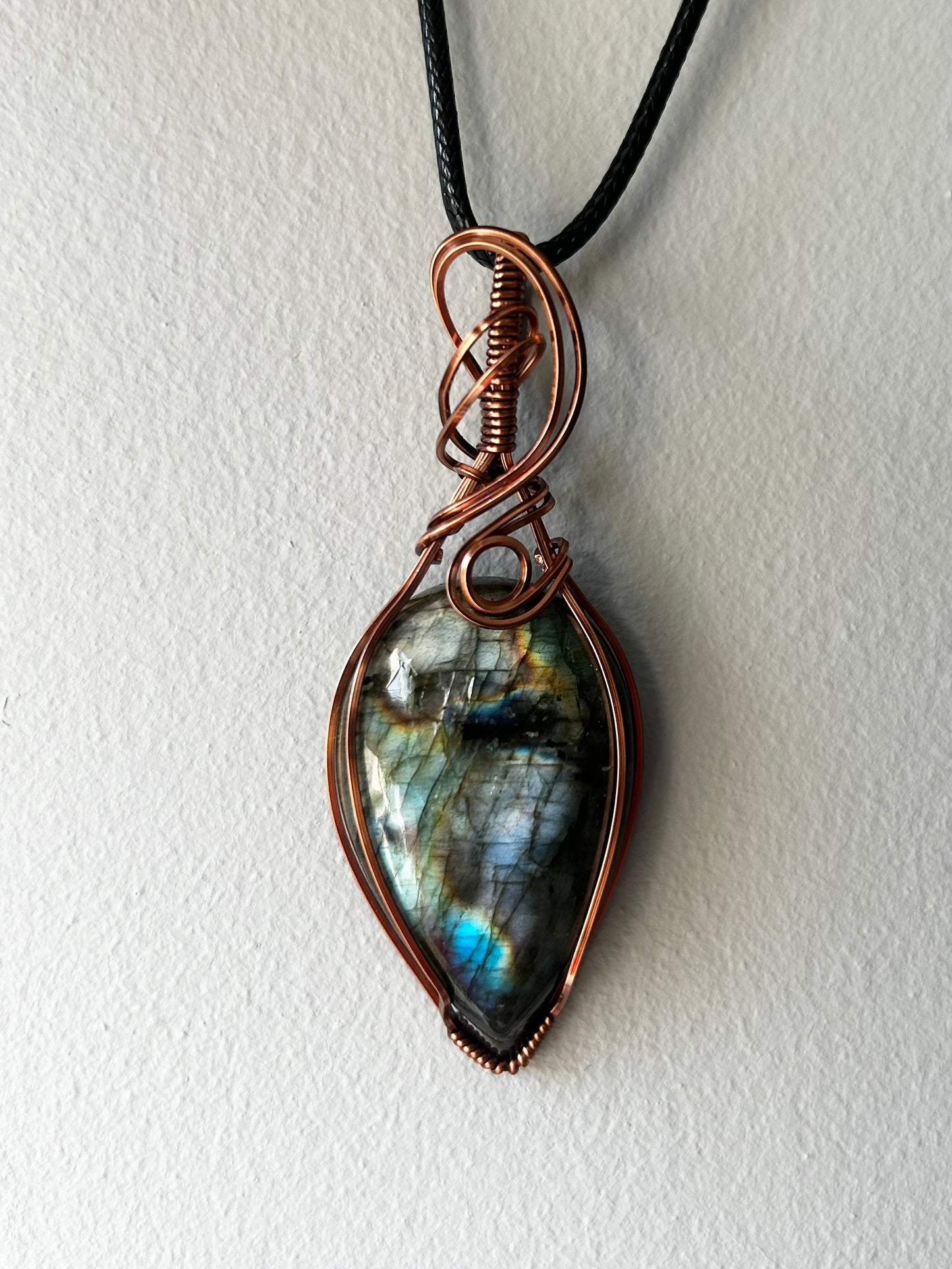 Labradorite Wire Wrapped Pendant