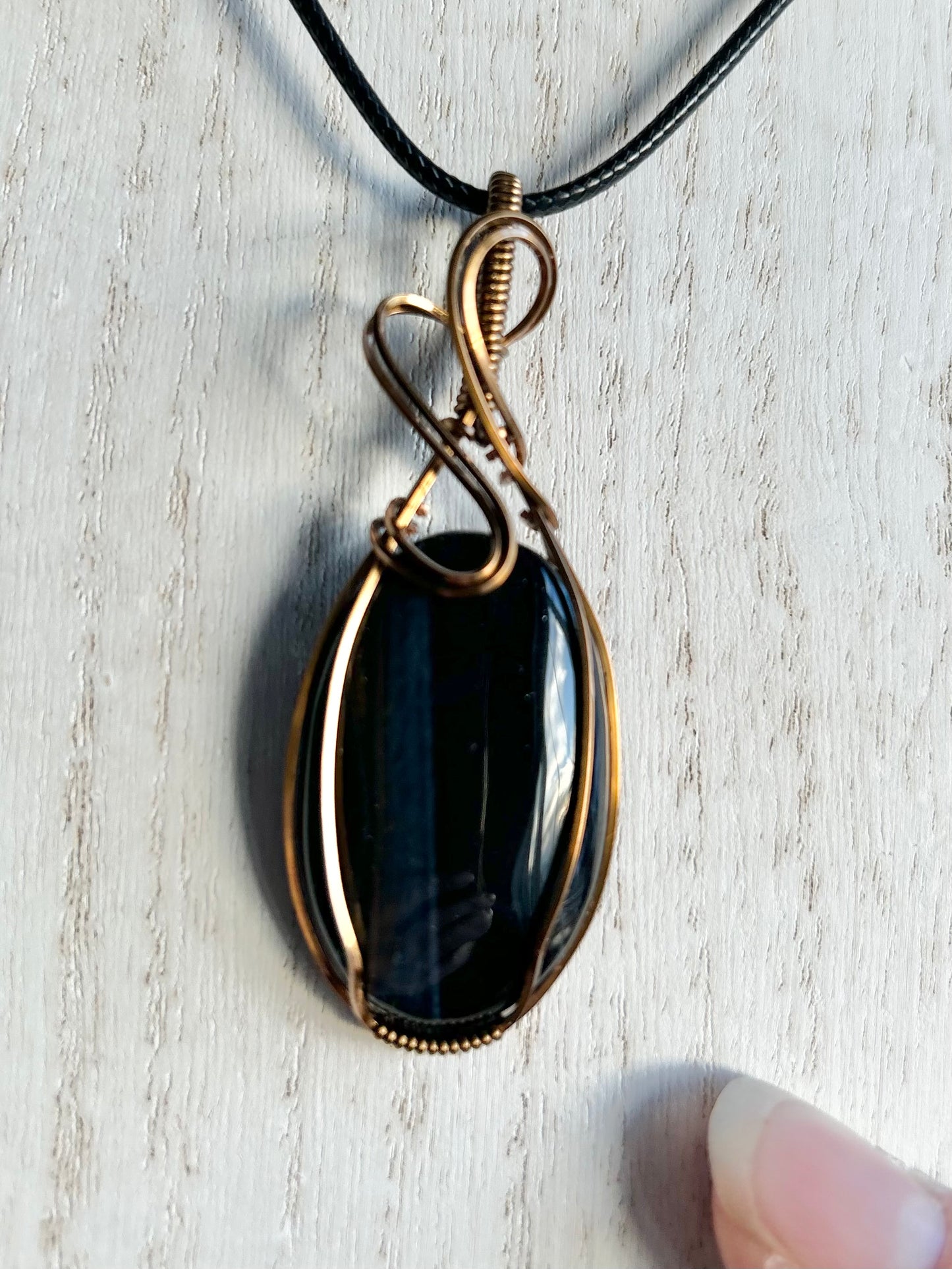 Blue Tiger’s Eye Pendant