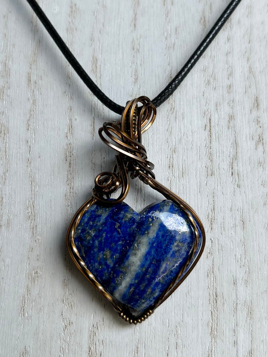 Lapis Lazuli Heart Pendant