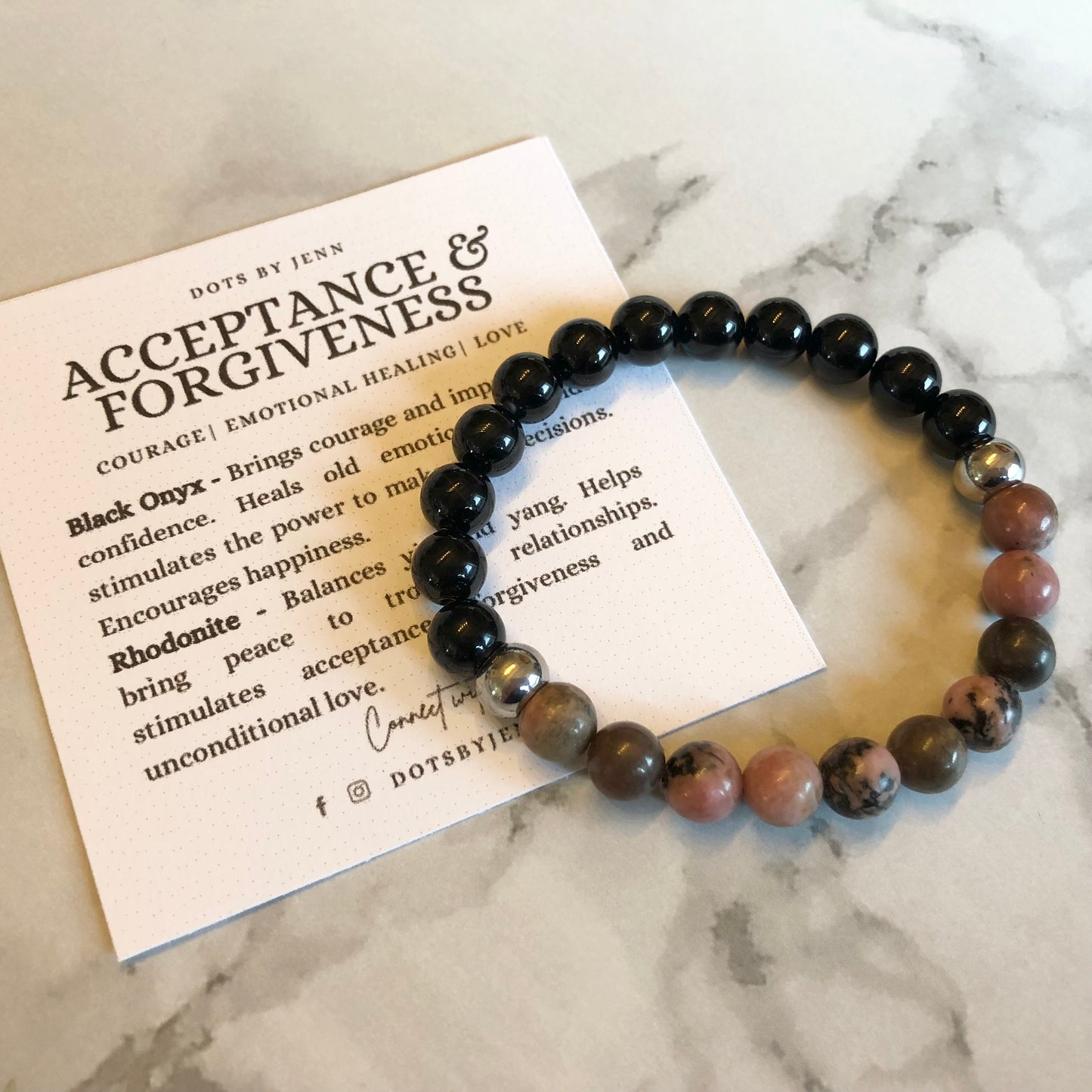 Intention Gemstone Bracelet - Acceptance & Forgiveness