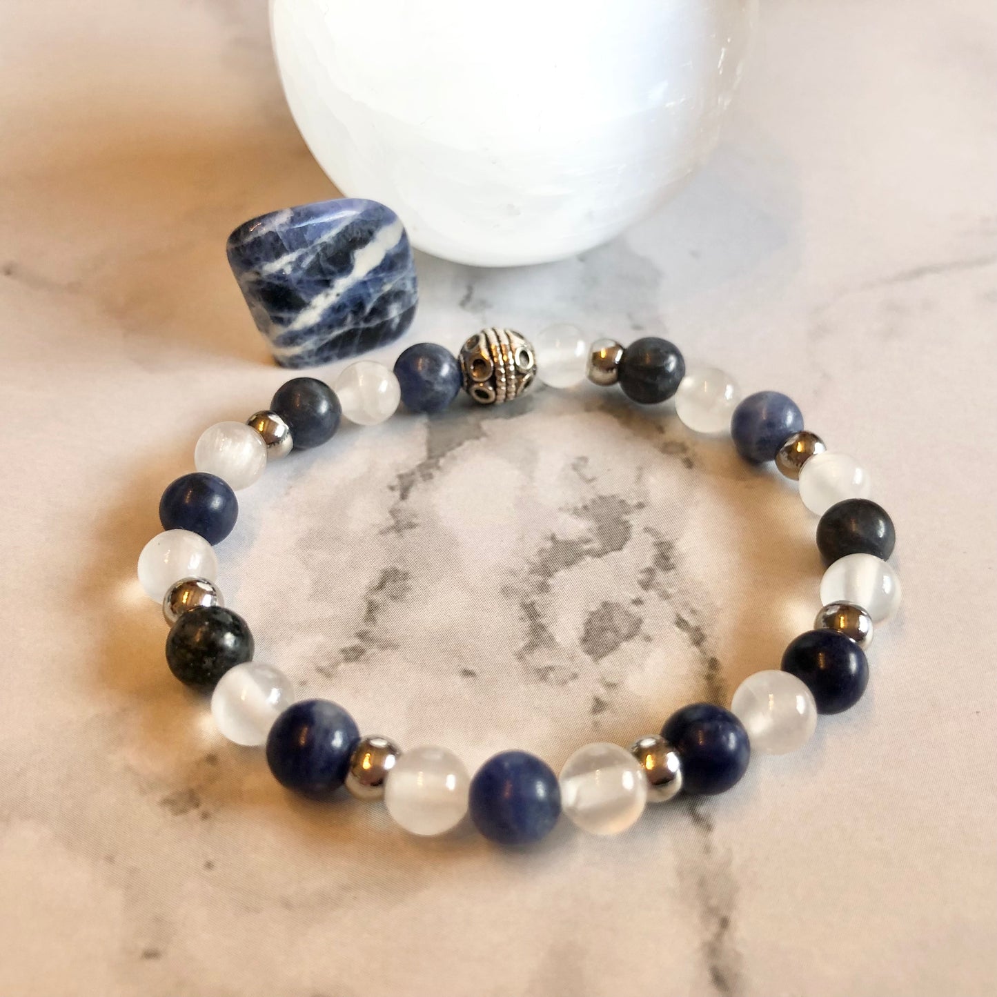 Sodalite and Selenite