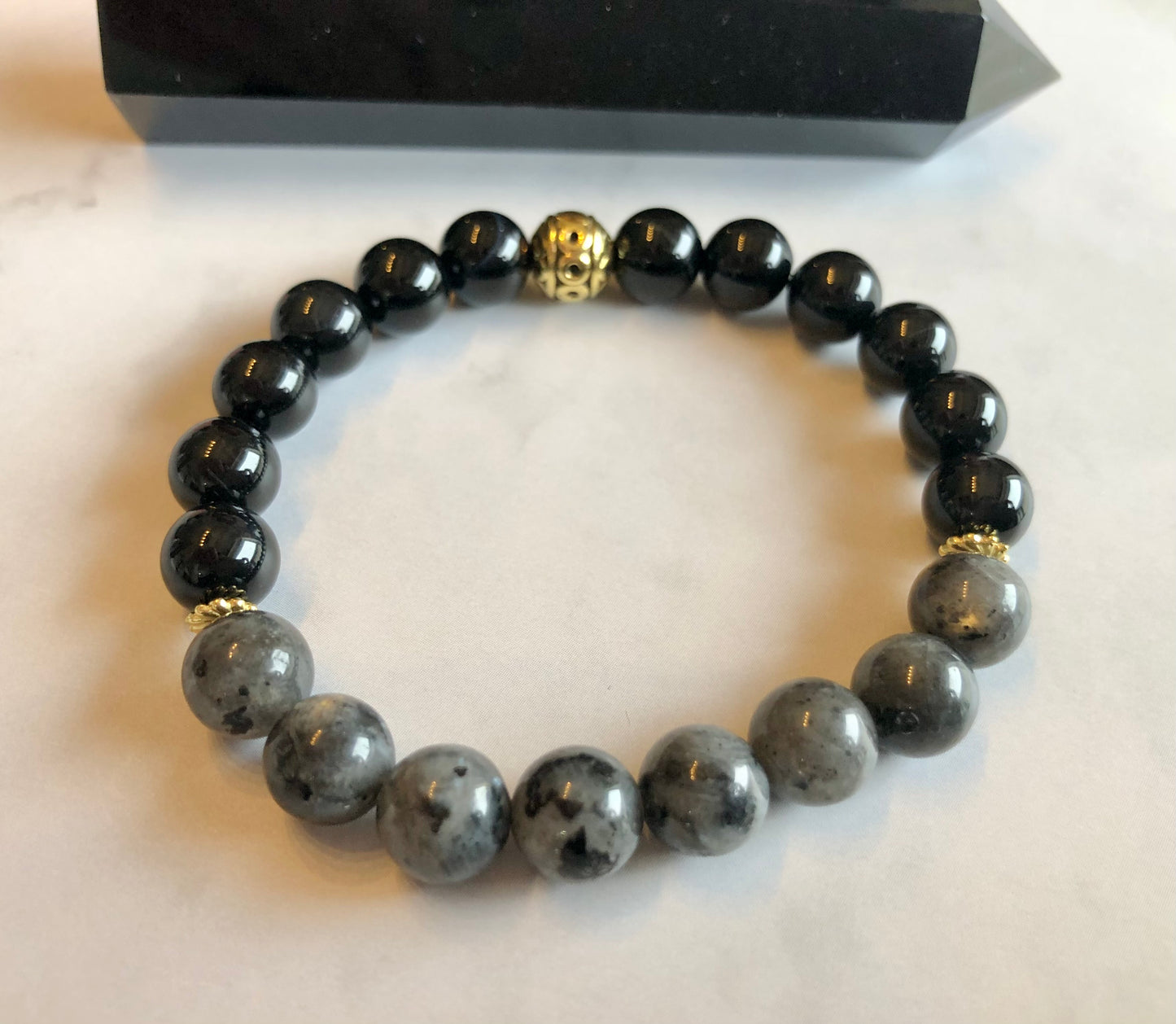 Larvikite & Black Onyx