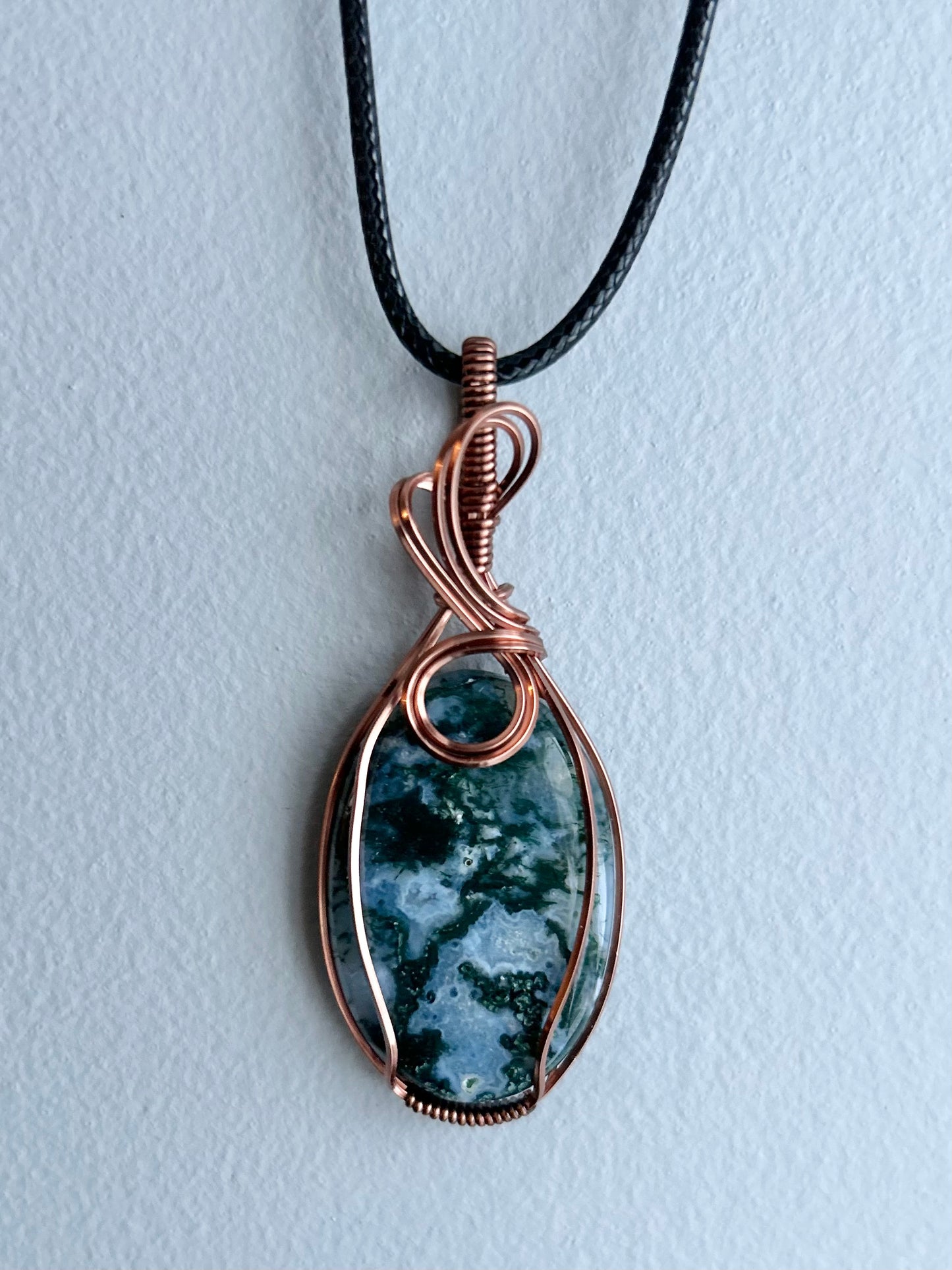 Tree Agate Wire Wrapped Pendant