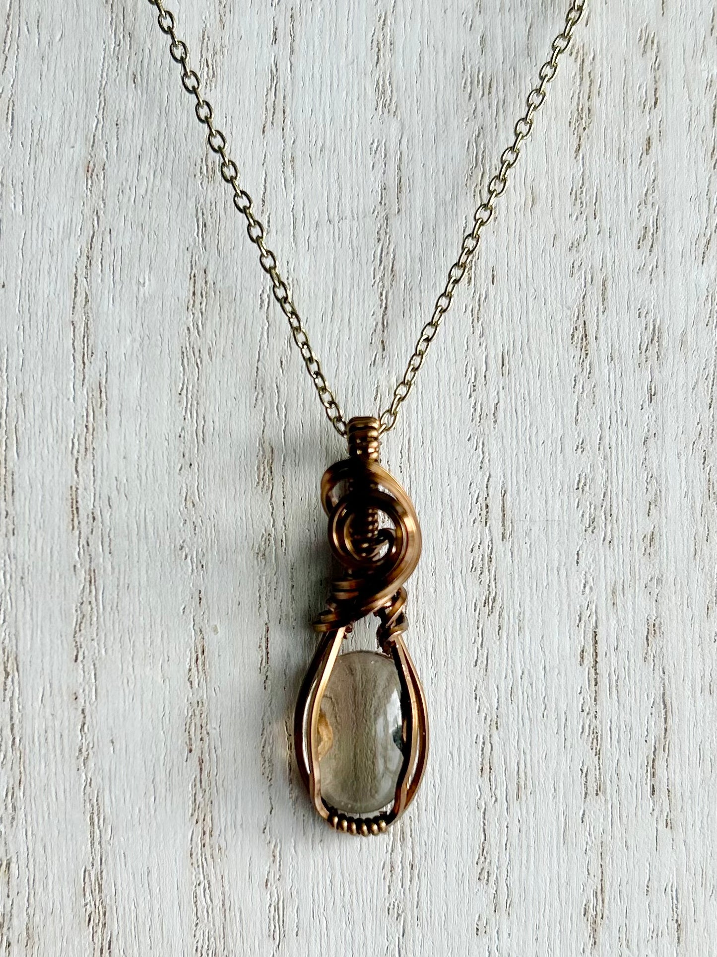 Smokey Quartz Mini Wire Wrapped Pendant