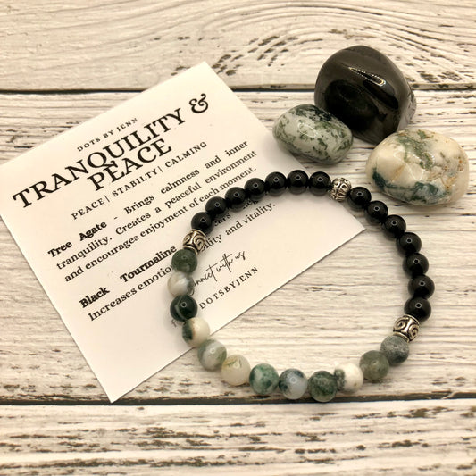 Intention Gemstone Bracelet- Tranquility & Peace