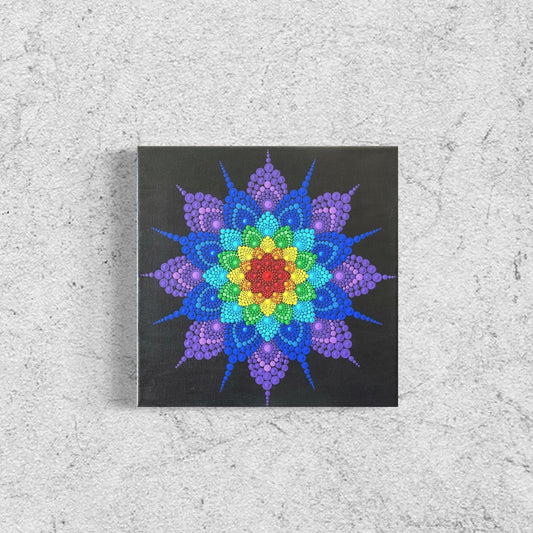 Chakra Mandala ~ Original, Acrylics on Canvas