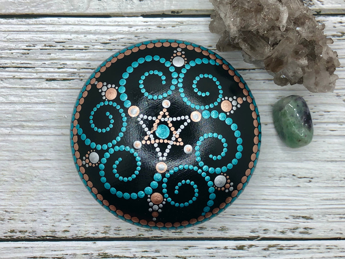 Shatkona Mandala Stone