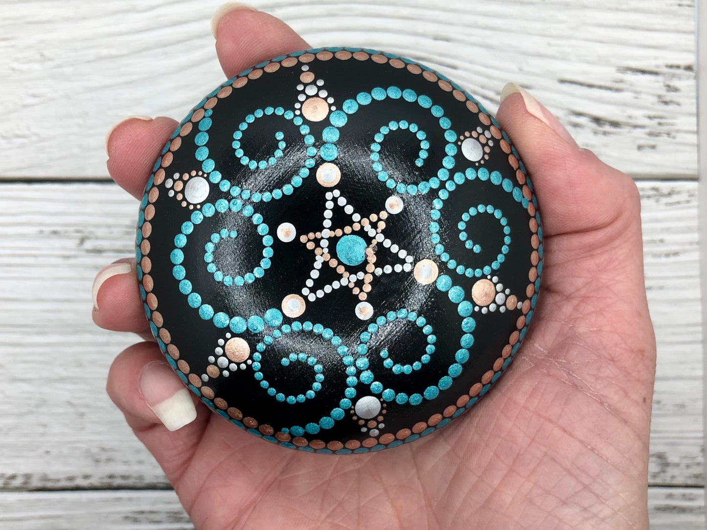 Shatkona Mandala Stone