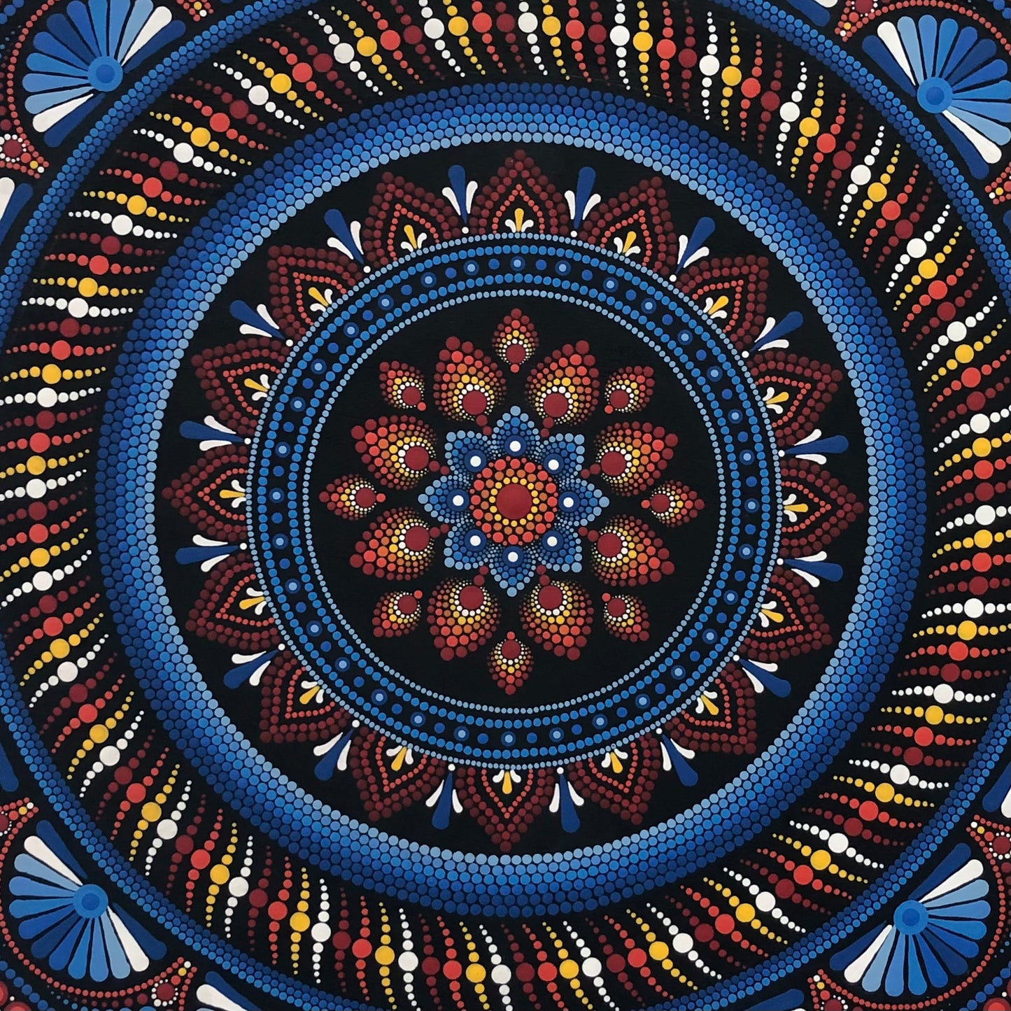 Blue & Orange Mandala