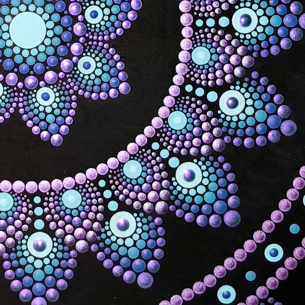 Metallic Purple & Turquoise Mandala